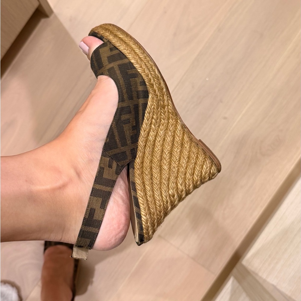 fendi wedge espadrilles